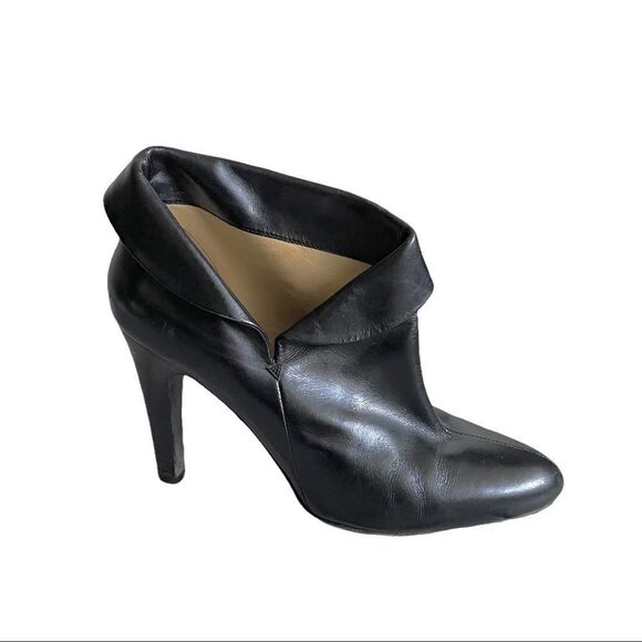 MICHAEL MICHAEL KORS Leather High Heel Ankle Boots Black 9.5 - Picture 3 of 14